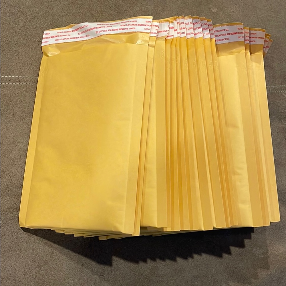 20 Premium Yellow Padded Mailer Envelopes - Pack of 20